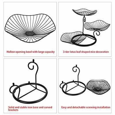 3 Tier Stainless Steel Fruit basket - Large Fruit Storage Bowl - HomeItUsa
