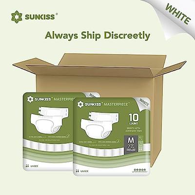 TREST Elite Briefs for Men and Women, Overnight Diapers for Incontinence,  Elite Absorbency, Comfortable, Odor Neutralizing and Secure Fit with 2 Wide  Tabs - White, Medium (Pack of 10) : : Health