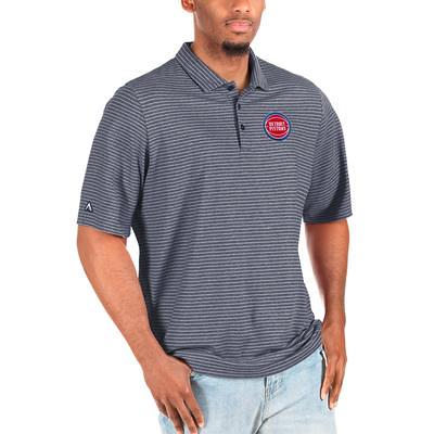 Men's Antigua White Detroit Lions Compass Polo