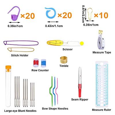  Mdoker 100 Pieces Crochet Kit with Yarn and Knitting  Accessories Set,Complete Knitting Kit for Beginners Include Soft Grip Crochet  Hooks,Aluminum Crochet Hooks,Crochet Yarn Balls,Crochet Supplies Set