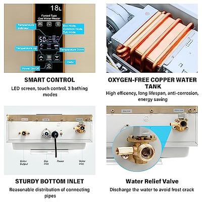 Tankless Water Heater Electric 18kW 240 Volt, thermomate On Demand Instant  Endless Hot Water Heater, Digital Temperature Display Easy Installation