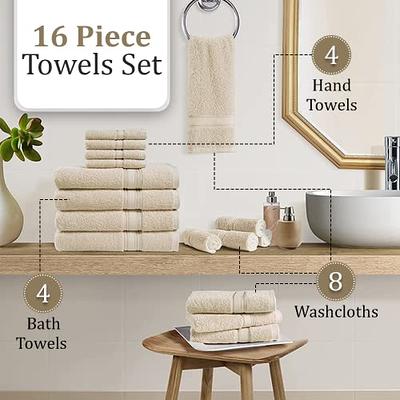 CHATEAU HOME COLLECTION 4 Pack Navy Luxury Bath Towels, 100% Combed Cotton  Bath Towel Sets, Highly Absorbent Towels for Bathroom, Bath Towels Extra  Large 54 x 28, Durable Shower Towels - Navy - Yahoo Shopping