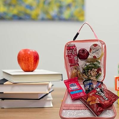 A.TO.Z.MONS Clear Lunch Bag, Clear Lunch Box transparent bag