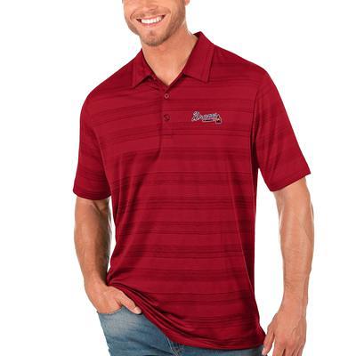 Men's Atlanta Braves Antigua White Compass Polo