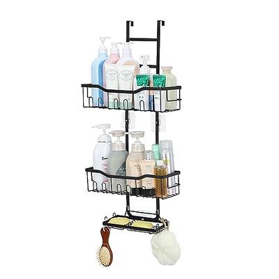 HapiRm Shower Caddy over Shower Head with Two Soap Holders, Rustproof &  Waterproof Hanging Shower Caddy with 12 Hooks, No Drilling Shower Organizer  for Bathroom
