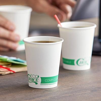 EcoChoice 24 oz. Kraft Compostable Paper Hot Cup - 25/Pack