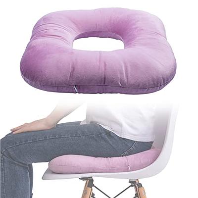 Donut Pillow for Tailbone Pain-100% Memory Foam Hemorrhoids Pain Relief  Office Chair Cushion for Back, Sciatica, Orthopedic Surgery Recovery