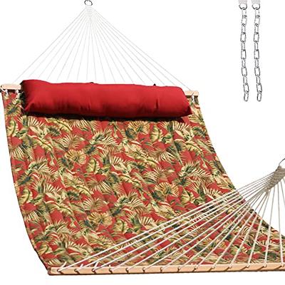 Lazy Daze Hammocks 12 FT Quilted Fabric Hammock with Spreader Bar