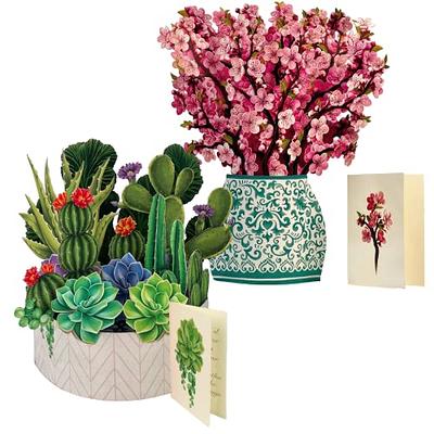 Our Bouquets of Pop up 3D Flower Greeting Cards – FreshCut Paper