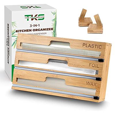 KUNABOO Bamboo Ziplock Bag Storage Organizer, 5 Boxes Set Drawer Organizer  for Ziplock Bags and Foil Plastic Wrap Cutter Dispenser (FSC Certified  eco-Friendly Bamboo) Sandwich Bag Organizer for Drawer - Yahoo Shopping