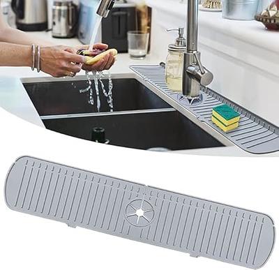 Xtreme Mats Kitchen 22-in x 37-in Grey Undersink Drip Tray Fits Cabinet  Size 37-in x 22-in