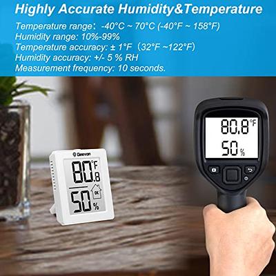 Room Thermometers Indoor Mini Indoor Thermometer Room Temperature Monitor  Accurate Hygrometer Humidity Meter Max/Min