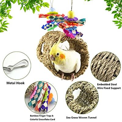 Grass Hanging Bird Hut Bird House Hand Woven Bird House Parrot