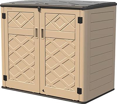 Rubbermaid Horizontal Resin Weather Resistant Garden Storage