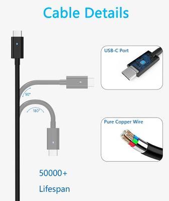 Chargeur USB C 130w pour Dell Xps 15 9500 17 9700 9575 Latitude 7410 7310  Type Ordinateur portable Adaptateur Adaptateur Cordon