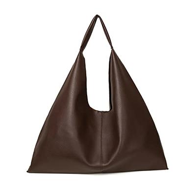 Leather Tote Bag, Oversized Hobo Bags, Large Tote Bag for Women Work, Vegan  Leather Handbags Travel, Tote Bags for School, Dark Brown - Yahoo Shopping