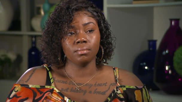 PHOTO: Zynea Barney, 26, told ABC News that suspected dating app killer Danueal Drayton strangled and threatened her after the two went on a date. (ABC News)