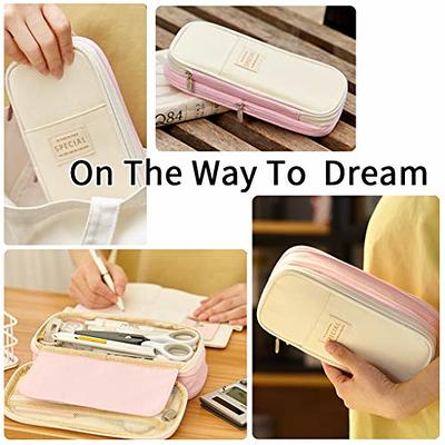 HVOMO Big Capacity Pencil Case High Large Storage Pouch Marker Pen