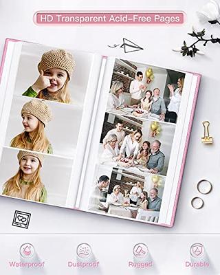  Popotop Photo Album 4x6 200 Pockets,Linen Hardcover