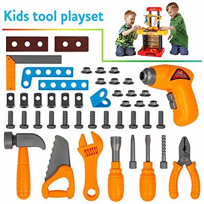 Kids Tool Bench with Electric Drill Toddler Workbench Tools Set for Kids  Pretend Play Learning Toy Tool Set, Indoor & Outdoor Toys for 2 Year Old  Boys