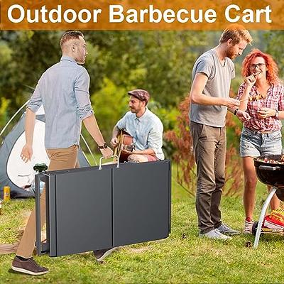 Americana Electric Cart Grill with Side Tables