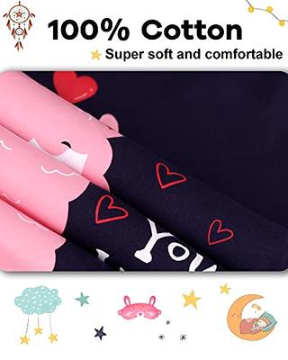 Pajamas for Girls 3T Toddler Kids Clothes Unicorn PJs 100% Cotton Sleepwear  4 Pieces Sets 