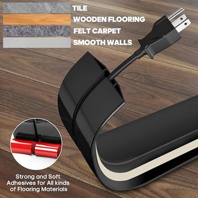 Cord Hider Wall Floor Self-Adhesive Extension Cord Cover Cable Management