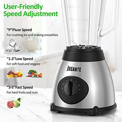 Countertop Blender, JUSANTE 1000W Professional Kitchen Blender for Shakes  and Smoothies High Speed Ice Blender Frozen Drinks 48 OZ Glass jar - Yahoo  Shopping