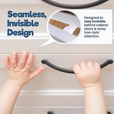 Upgraded Invisible Baby Proofing Cabinet Latch Locks (10 Pack) - No  Drilling or Tools Required for Installation, Works with Most Cabinets and  Drawers, Works with Countertop Overhangs, Highly Secure - Yahoo Shopping