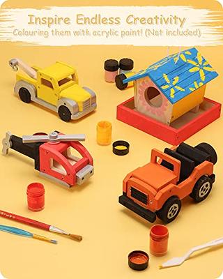SainSmart Jr. Woodworking Building Kit, 4-in-1 Kids STEM Projects Set, DIY  Wood Crafts Assembly Toys with Different Combinations for Boys and Girls -  Yahoo Shopping