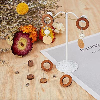Gold stainless steel ball post with loop, Hypoallergenic earring parts