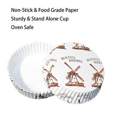  YOUEON 600 Pcs 3.5 In Jumbo Cupcake Liners Greaseproof, 4 Oz  Large Paper Baking Cups Non-Stick, Jumbo Muffin Liners for Muffins,  Cupcakes, Brownie, Quiche, Mini Snacks, Recyclable, 3 Pattern: Home &  Kitchen