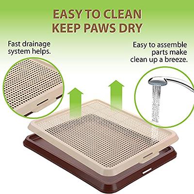 Petprime Pet Dog Pee Pad Holder Puppy Training Pad Holder Tray Indoor Dog  Potty Pee Pad Holder for Dogs Training Pad Holder for Small and Large Dog X