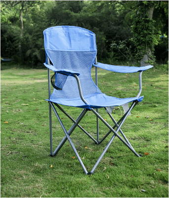 Ozark Trail Basic Mesh Chair Blue Adult Yahoo Shopping