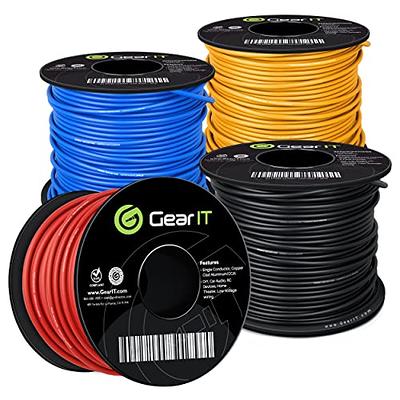 GearIT 16 Gauge Wire (50ft Each - Black/Red) Copper Clad Aluminum CCA -  Primary Automotive Power/Ground for Battery Cable, Car Audio, Trailer  Harness