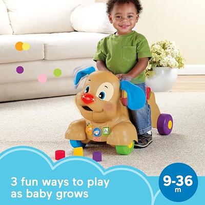 Fisher-Price Laugh & Learn Baby & Toddler Toy Smart Stages Puppy  Interactive Plush Dog with Music and Lights for Ages 6+ Months