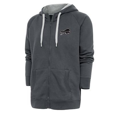 Men's Antigua Navy Buffalo Bills Logo Victory Pullover Hoodie 