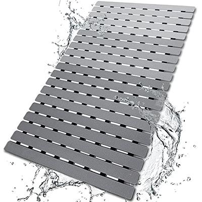 Ray Star Bathtub Mat Non-Slip Shower Mats for Tub, 36inx17in inch, Bath Mat for Tub with Suction Cups and Drain Holes, Washable, Soft on Feet, Easy