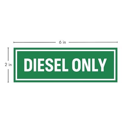 Pack 3 Diesel Only Sticker Diesel Fuel Decals Diesel Fuel Sticker Diesel  Truck Stickers Diesel Stickers for Fuel Tank Weatherproof Adhesive Decal  for Car, Truck, Tank (Plastic Decal 6x2in) - Yahoo Shopping