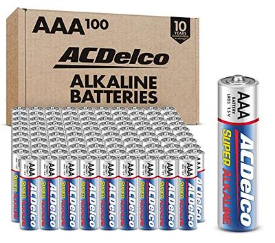 ACDelco 100-Count AAA Batteries, Maximum Power Super Alkaline Battery,  10-Year Shelf Life, Recloseable Packaging - Yahoo Shopping