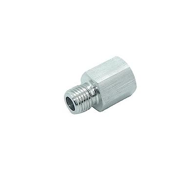 M10x1.0 Male to 1/8 NPT Female Stainless Sensor Fittings