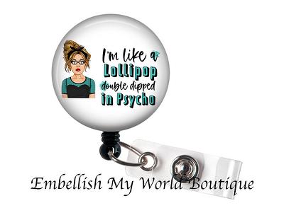 Funny Badge Reel/Nurse Reel/Badge Holder/Id Holder/Badge Gift