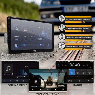 Double DIN Car Stereo Receiver - 7'' 1080P HD Touch Screen Bluetooth Car  Radio Audio Receiver Multimedia Player - WiFi/GPS/AM/FM, Carplay, Android  Auto, Front/Rear DVR Camera, Dual USB : : Electronics