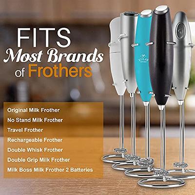 Zulay Powerful Black Milk Frother for Coffee with Upgraded Titanium Motor -  Handheld Frother Electric Whisk, Mini Mixer with Silver Original Heavy Duty  Frother Stand Ideal For Handheld Frothers - Yahoo Shopping