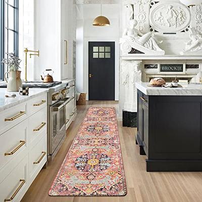 Machine Washable Non-Slip Rubberback Laundry Room Runner Rug, Entryway Rug