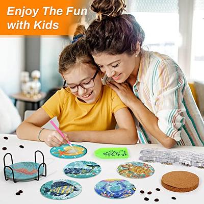  Billbotk Diamond Art Painting Art Coasters Kits, 10 Pieces  Mandala Diamond Art Coasters with Holder, Arts and Crafts for Adults :  Arts, Crafts & Sewing