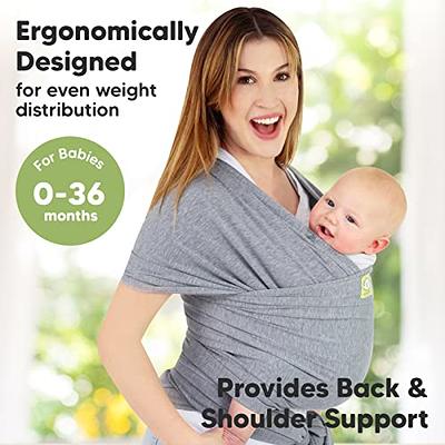 KeaBabies Baby Wrap Carrier - All in 1 Original Breathable Baby Sling,  Lightweight,Hands Free Baby Carrier Sling, Baby Carrier Wrap, Baby Carriers  for