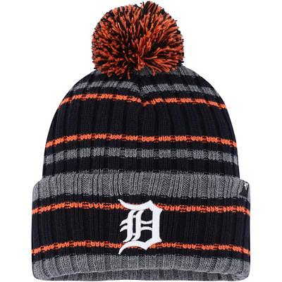 Men's Fanatics Branded Gray Detroit Tigers Cuffed Knit Hat with Pom