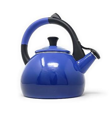 Le Creuset Enamel On Steel Zen Tea Kettle, 1.6 qt., Flame