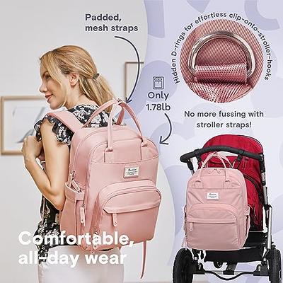 SEWBOO Diaper Bag BackPack Large Capacity Convertible Travel Back Pack  lightweight Maternity Baby Changing Bag Waterproof and Stylish with  Changing